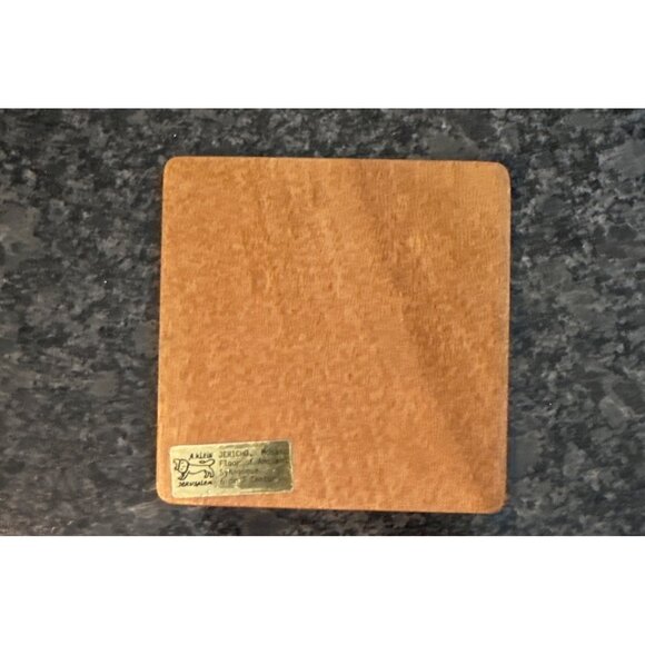 Handcrafted Wooden Coaster With Jericho Mosaic Design From Ancient Synagogue - Picture 4 of 6